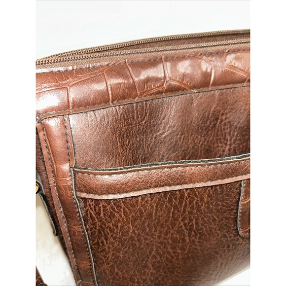 Cornell Brown Faux Leather Shoulder/Crossbody Bag - Picture 6 of 6